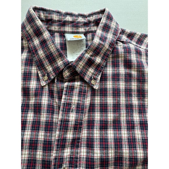 Carhartt Other - Vintage‎ Carhartt Button Down Shirt Mens XL Plaid Long Sleeve Multicolor